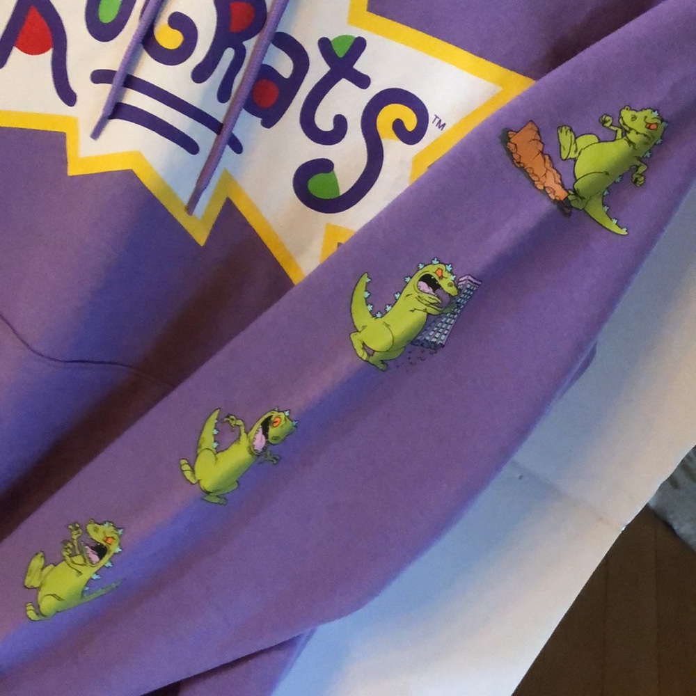 NICKELODEON PURPLE RUGRATS HOODIE - Picture 4 of 7